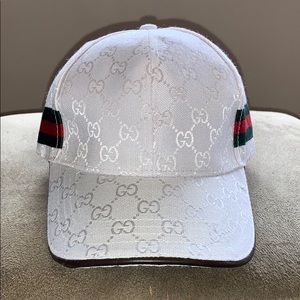 White Gucci cap